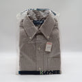 Kaynee Boys 8 Brown White Striped Long Sleeve Button Down Shirt USA NWT NOS - take2supply