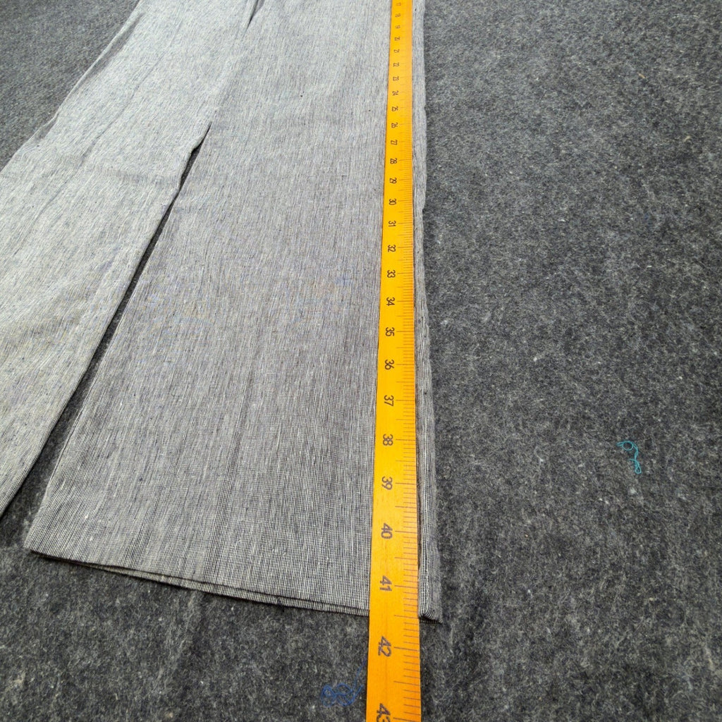 my michelle Y2K Wide Leg Trousers Womens 9 Gray Linen Cotton NWT C704 - take2supply