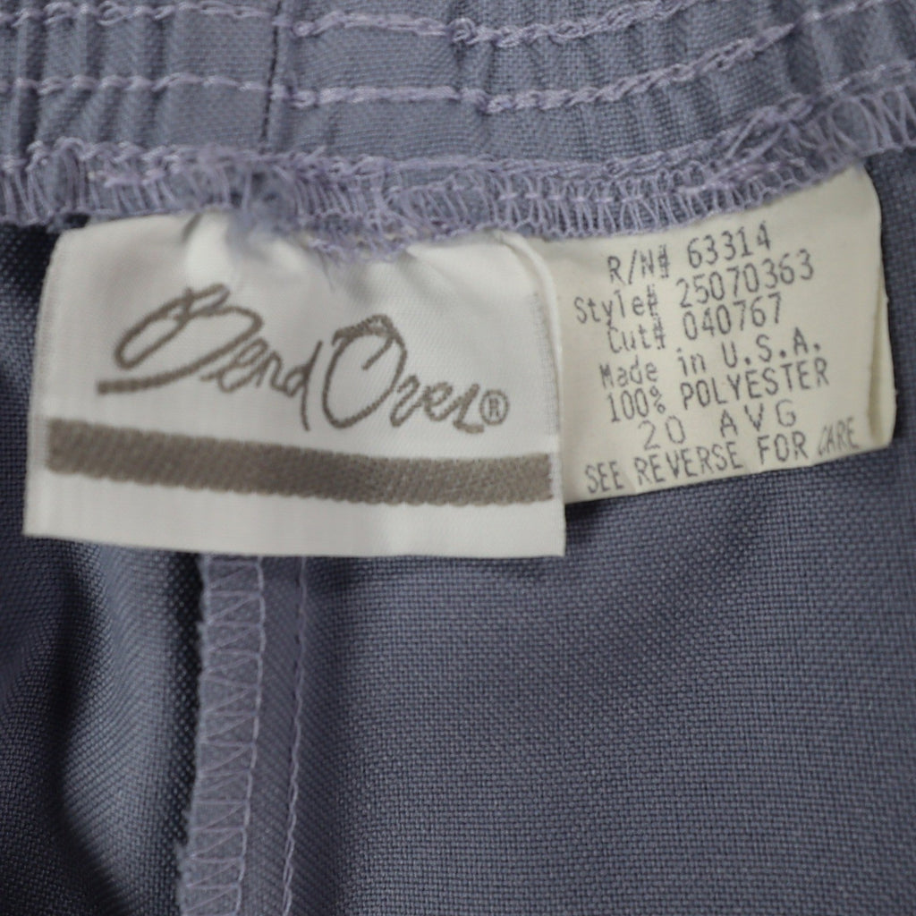 Levi Strauss Bend Over Pants Womens 20 AVG Vintage 90s Blue Elastic Waist Slacks - take2supply