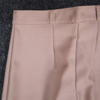Vintage 70s High Rise Trousers Size 9-10 Deadstock Tan Beige Polyester USA C989 - take2supply