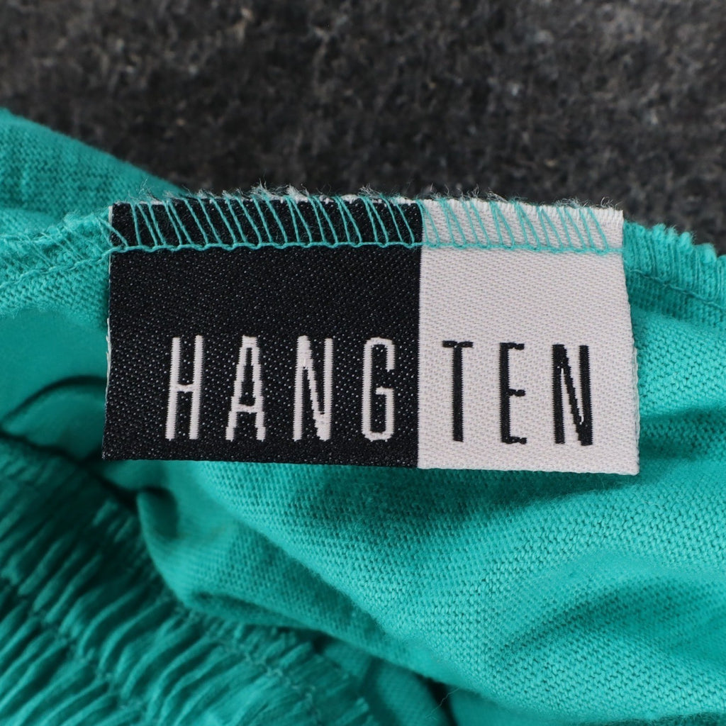 Hang Ten Shorts Womens XS Vintage 90s Teal Green Cotton Knit Made in USA NWT - take2supply