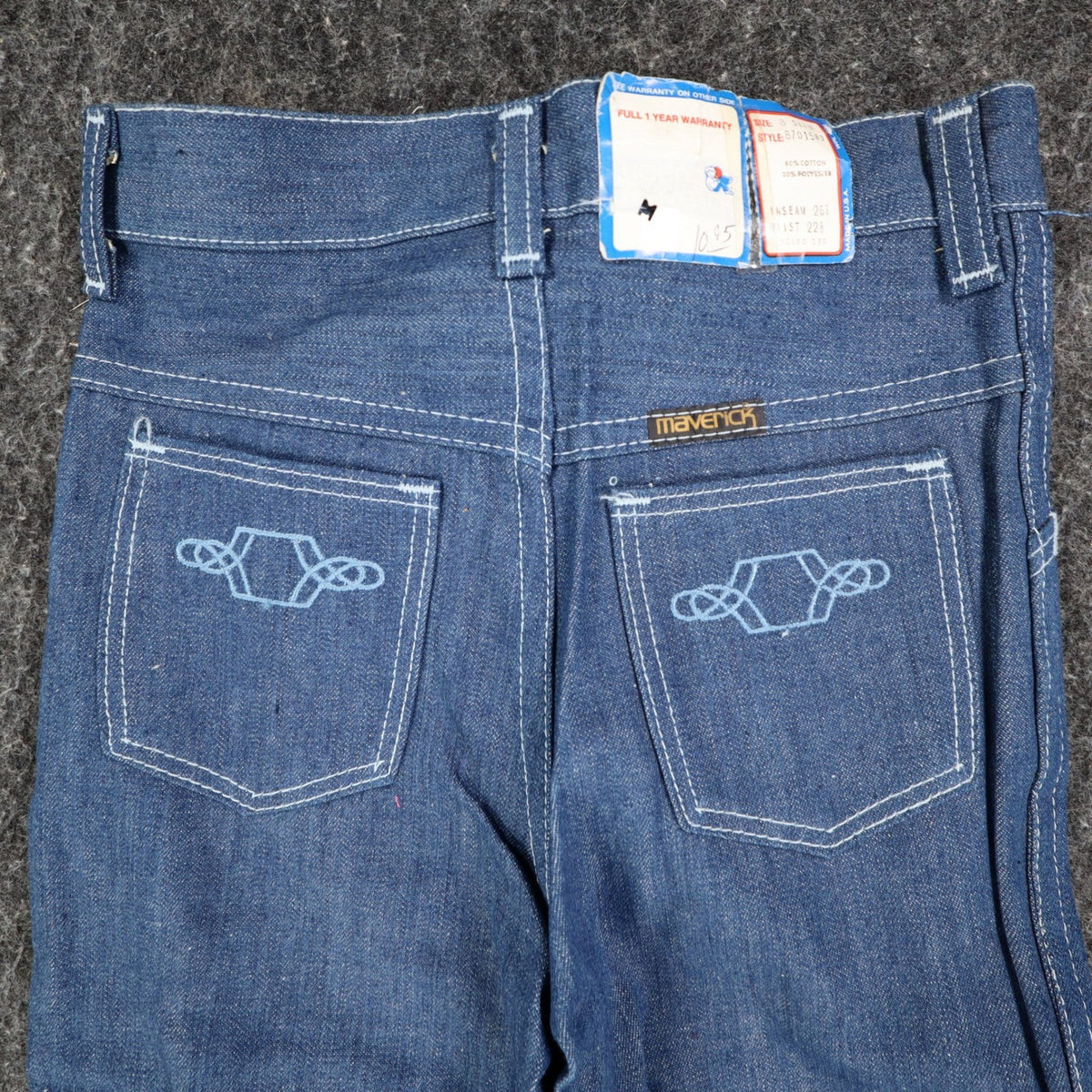 Vintage Young Maverick Boys Jeans 8 Slim Blue Flare Leg USA NWT - take2supply