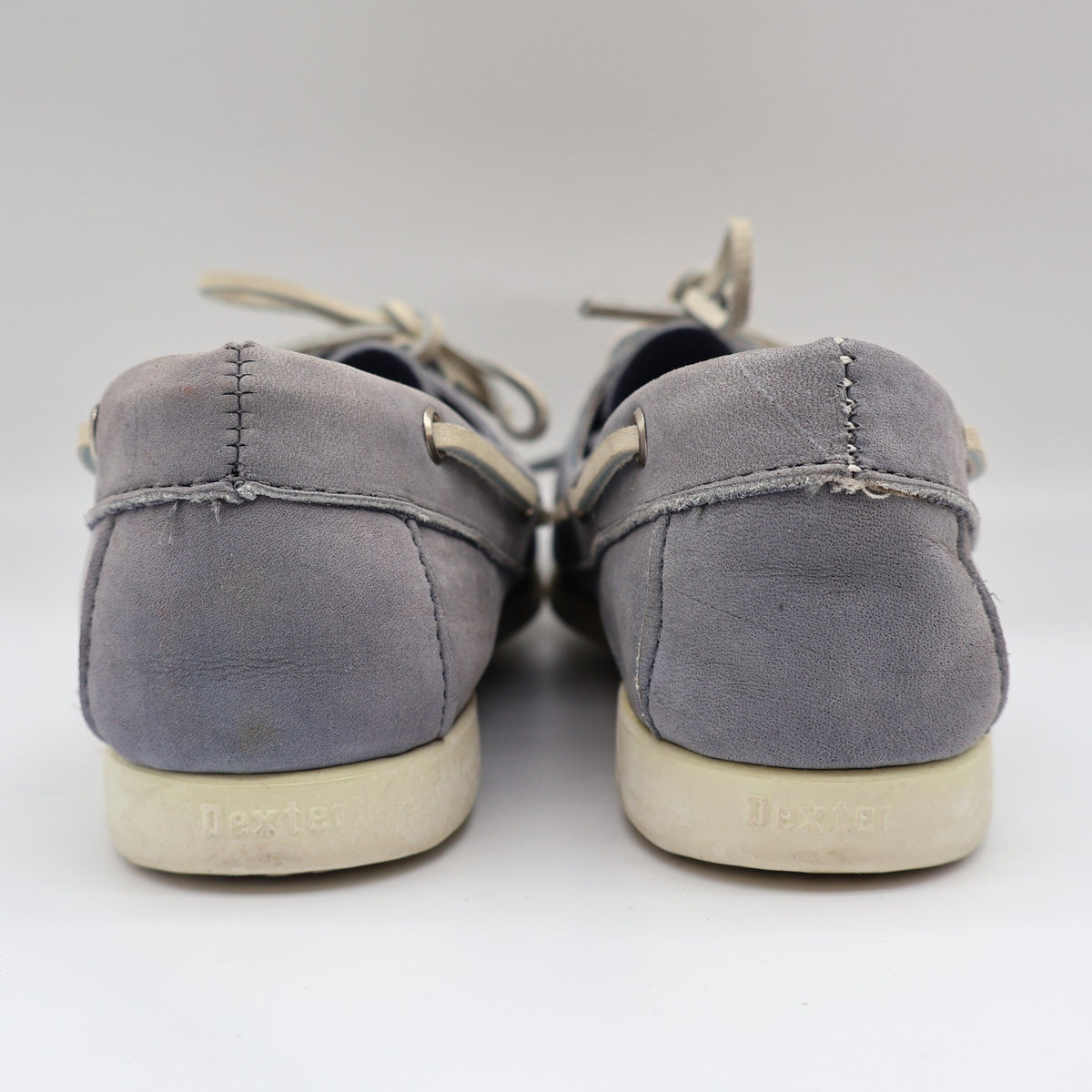 Dexter Boat Shoes Womens 9 Vintage 90s USA Ocean Blue Leather Washables R485-8 - take2supply
