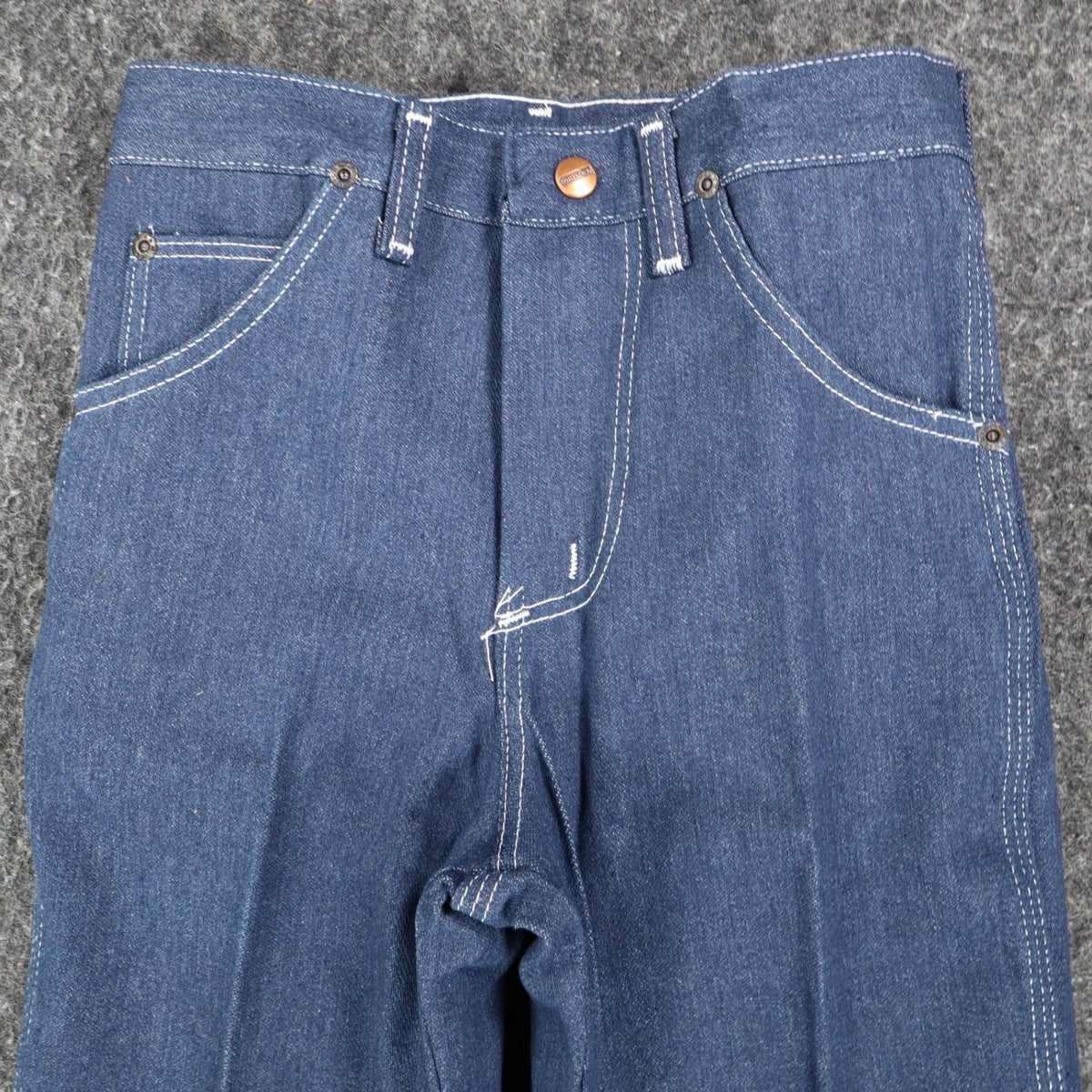 Maverick Straight Leg Jeans Boys 10 Reg Vintage Blue Cotton Blend Deadstock USA - take2supply
