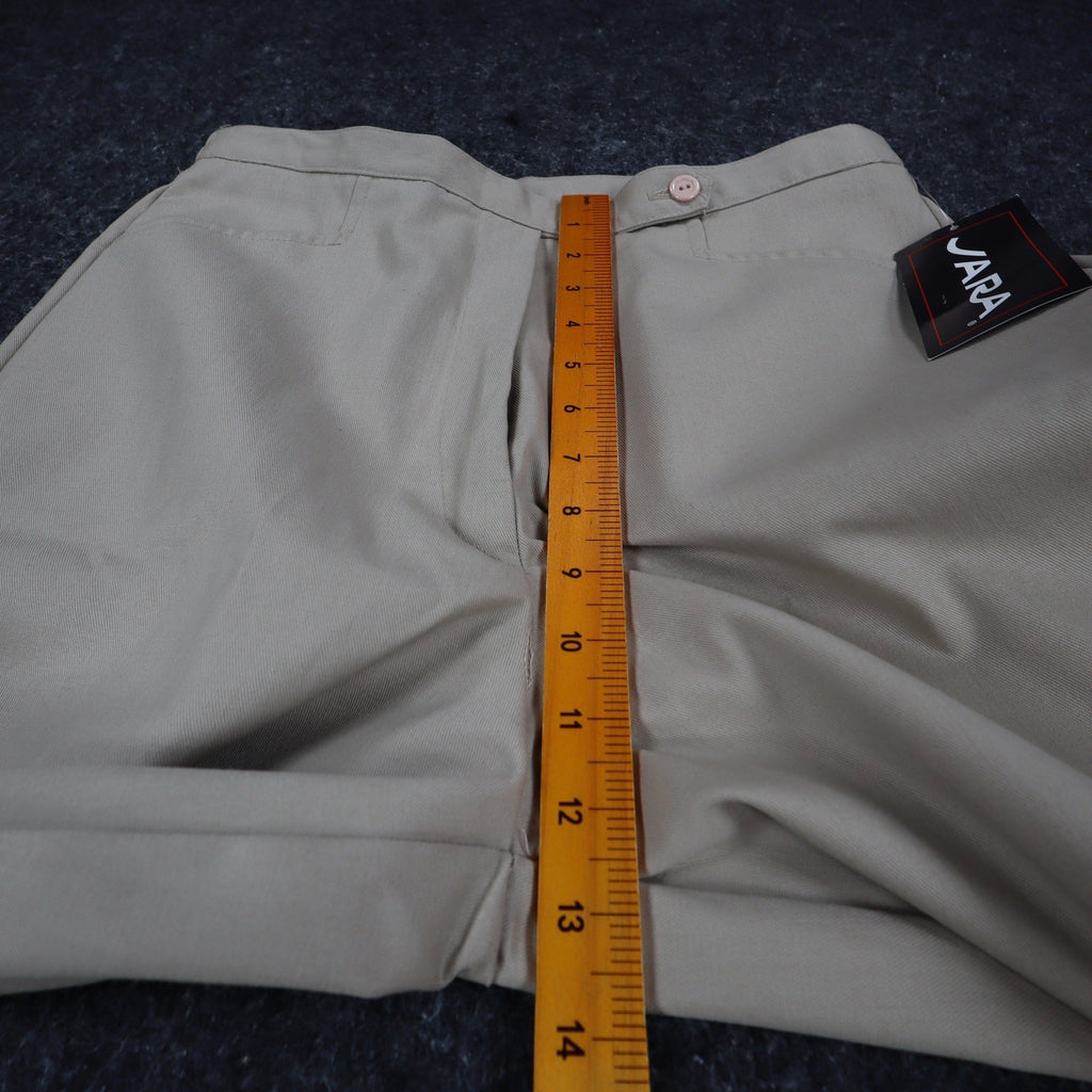 Vara Pants Womens 10 Vintage Tan Polyester Elastic Back Made in USA NWT 5667 - take2supply