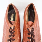 Walker Adirondack Oxford Shoes Mens 7.5 D Vintage Brown Leather Made in USA NOS - take2supply