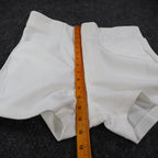 Swingster Athletic Shorts Mens L Vintage 70s White Polyester Visa Fabric USA - take2supply