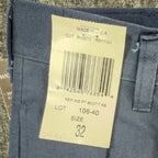 Wolf Mountain Key Shorts Mens 32 Navy Blue 100% Cotton Pleated Vintage USA NWT - take2supply