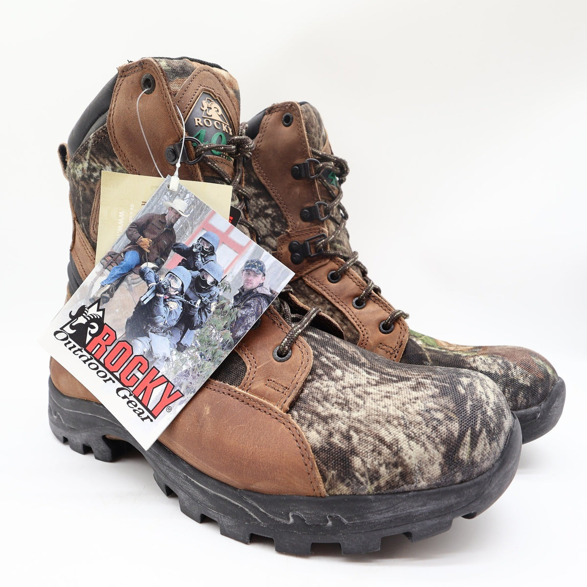 Rocky ProLight 1572 Hunting Boots Mens 10.5 M Brown Camo Waterproof NWT 400G - take2supply