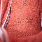 Vintage Boat Shoes Mens 8 Rust Red Suede Deadstock Mexico Moccasin W54421 - take2supply