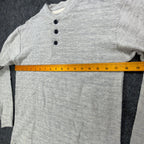 Ferruche Henley Shirt Mens M Grey Cotton Deadstock New RN 64866 - take2supply