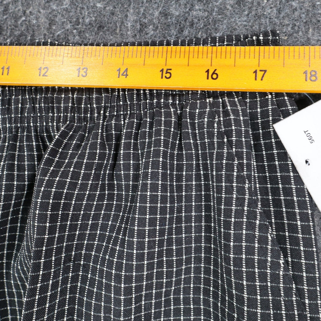 Southern Lady Pants Womens XL Black White Grid Check Elastic Waist NWT NOS - take2supply