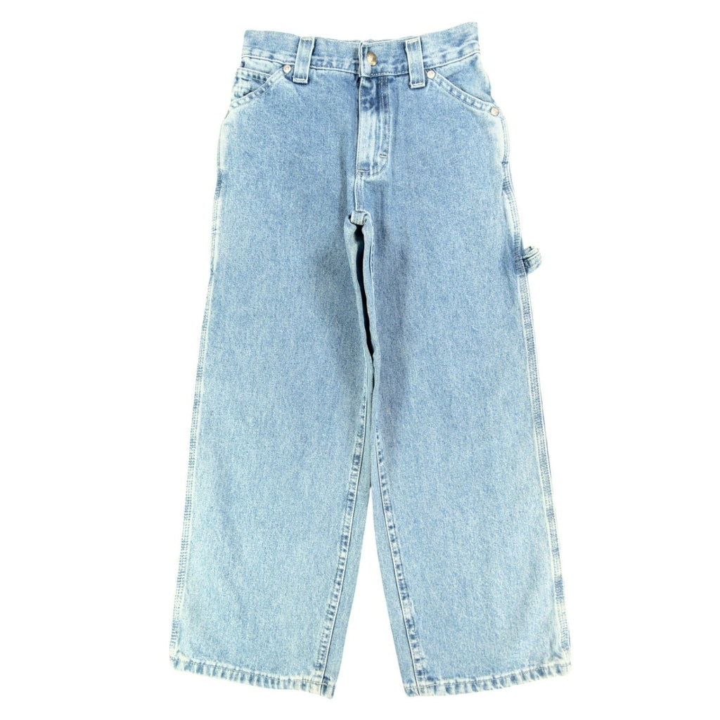 Lee 90s Vintage Wide Leg Carpenter Jeans Boys 9 Reg Blue Retro Stone NWT C549 - take2supply