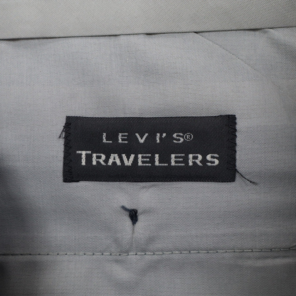 Levi's Travellers Trousers Mens 34x32 Vintage 80s Blue Gray Pleated Deadstock - take2supply