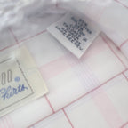 Mark VII Dress Shirt Mens 16 32/33 Vintage Deadstock White Red Blue Plaid Grid - take2supply