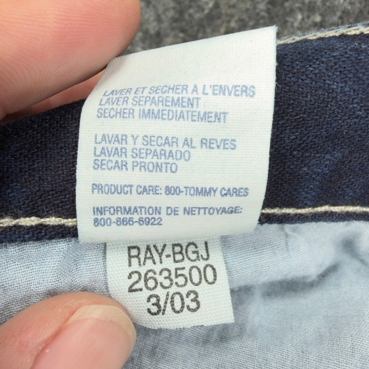 Tommy Jeans Freedom Fit Straight Leg Jeans Boys 18 Blue Cotton NWT Y2K - take2supply