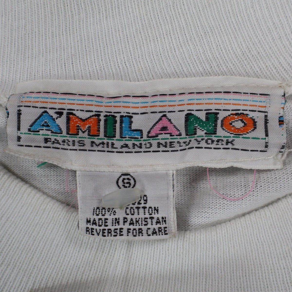 A'Milano Vintage 90s Jazz Graphic Tee Small White Single Stitch Deadstock NWT - take2supply