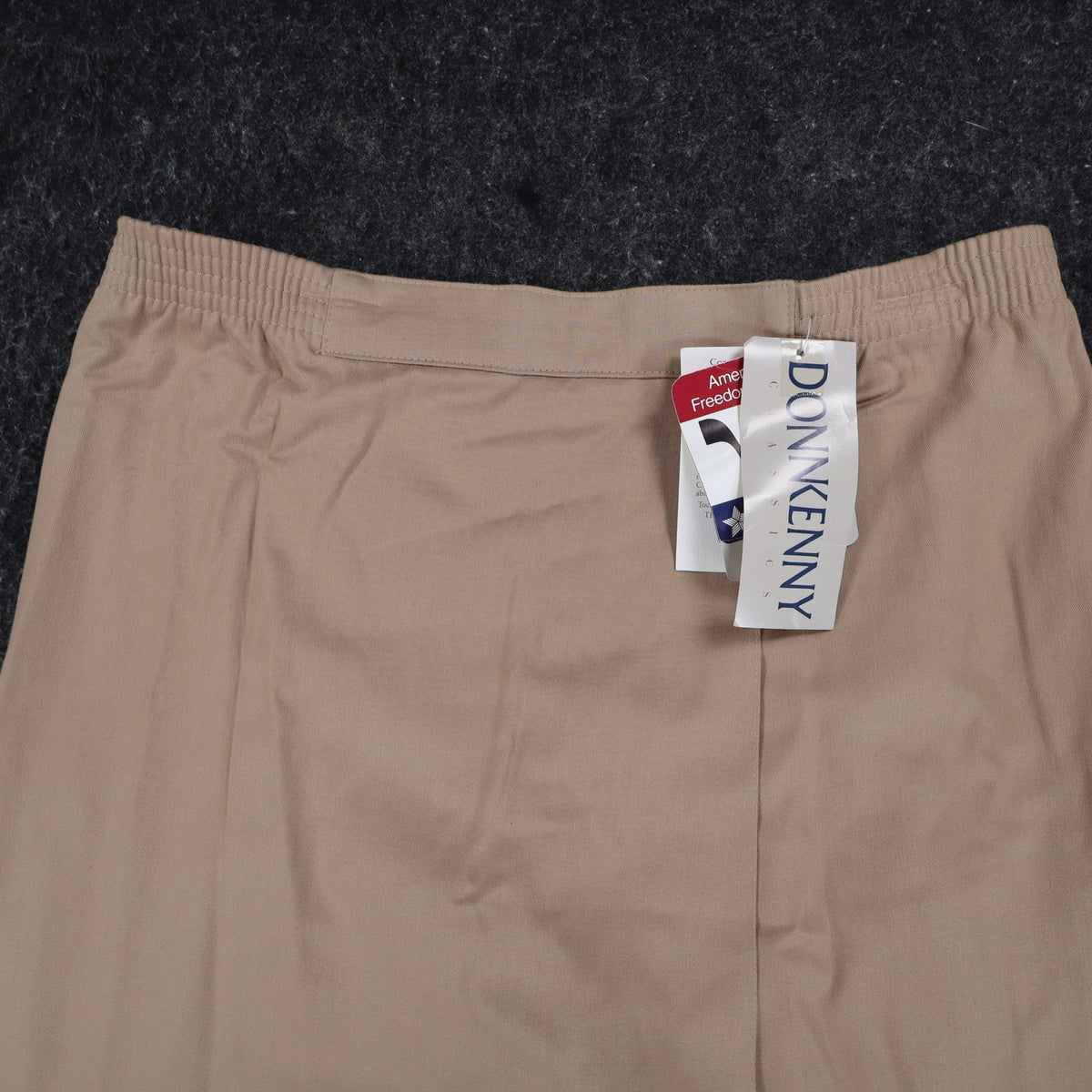 Donnkenny Classics Skort Women 8 Vintage 90s Khaki Cotton Wrap Front Made in USA - take2supply