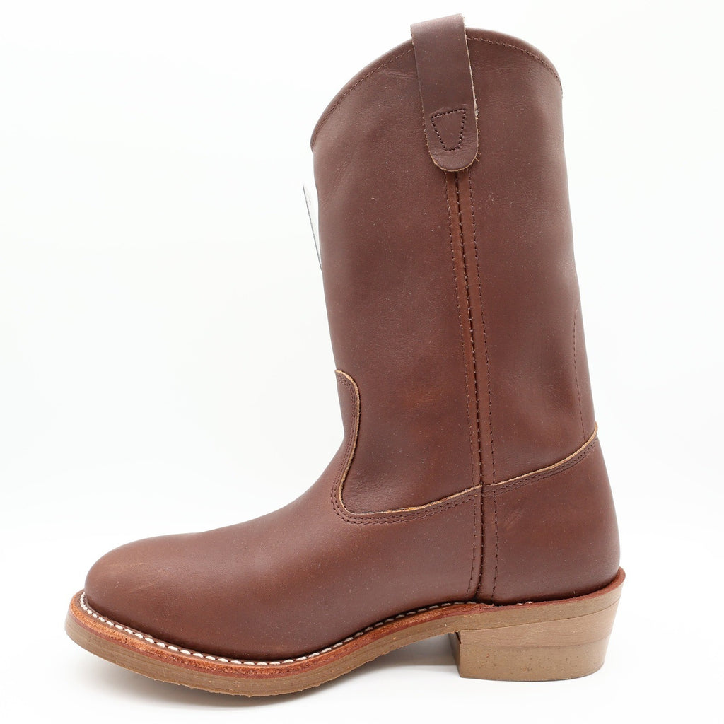 Double-H 2555 Brown Ranch Wellington Boots Mens 8.5 E Leather Made in USA NWT - take2supply