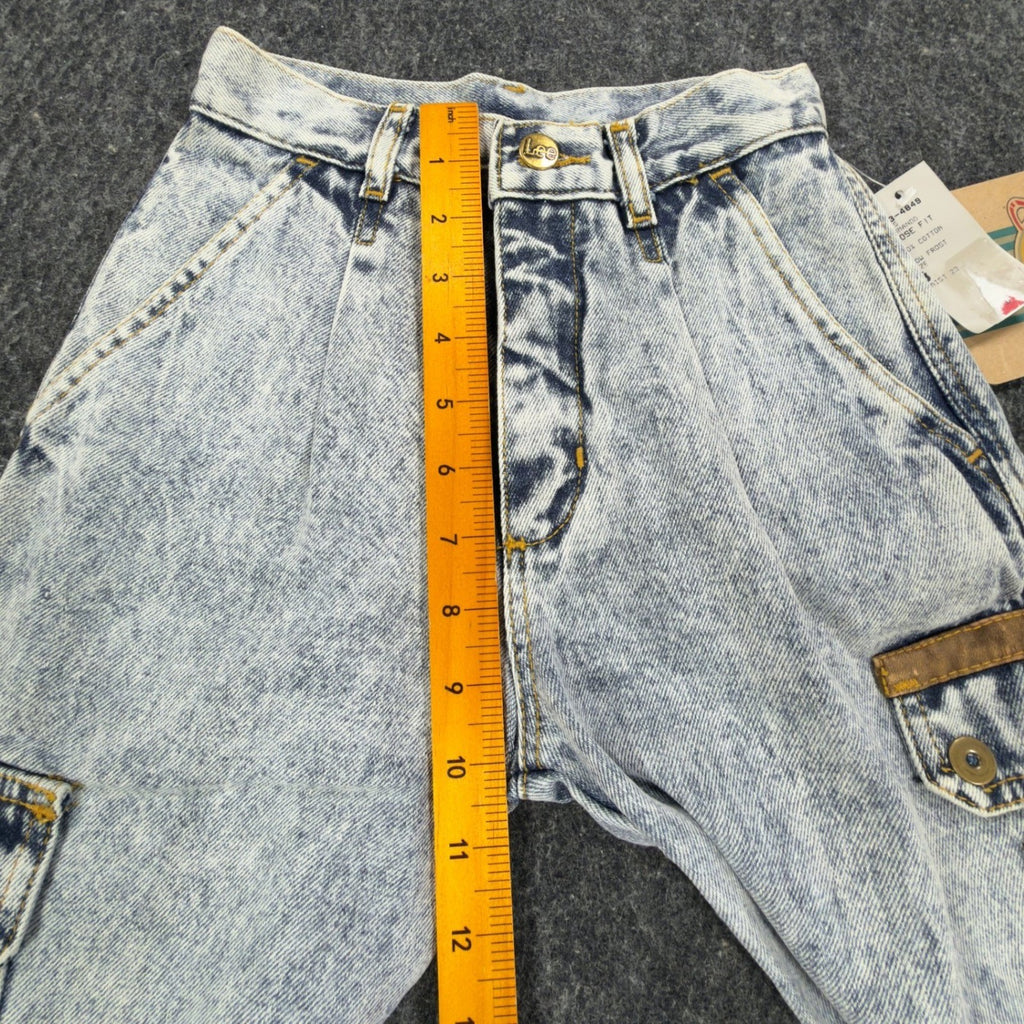 Lee Vintage 90s Airgear Commando Loose Fit Jeans Boys 8 Snow Frost NWT C487 - take2supply