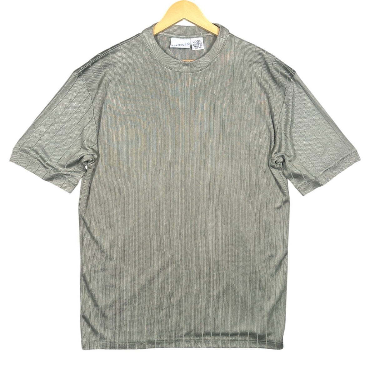 Irvine Park Men's Gray Striped Crew Neck Short Sleeve T-Shirt XL