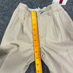 Tommy Hilfiger Pants Boys 6 Khaki Chino Pleated Elastic Waist NWT - take2supply