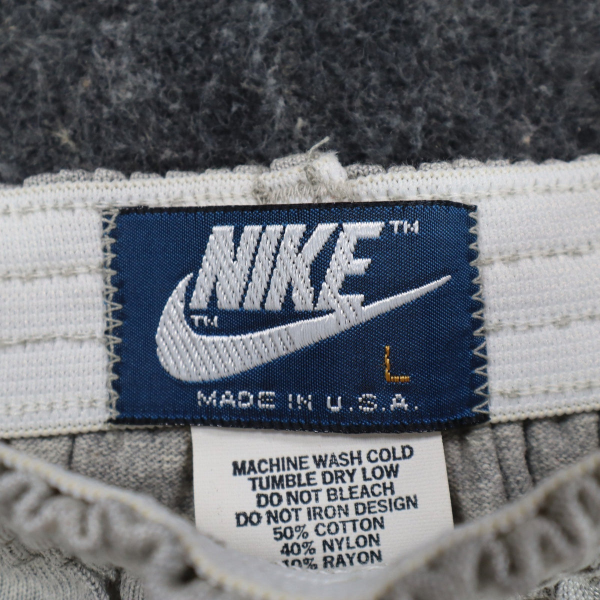 Nike Vintage 80s Shorts Boys L 14-16 Grey Blue Tag Deadstock Made in USA C1054 - take2supply