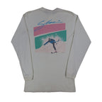 Buffalo Inc Henley Shirt Large Ski Graphic Cream Long Sleeve Cotton Blend USA NW - take2supply