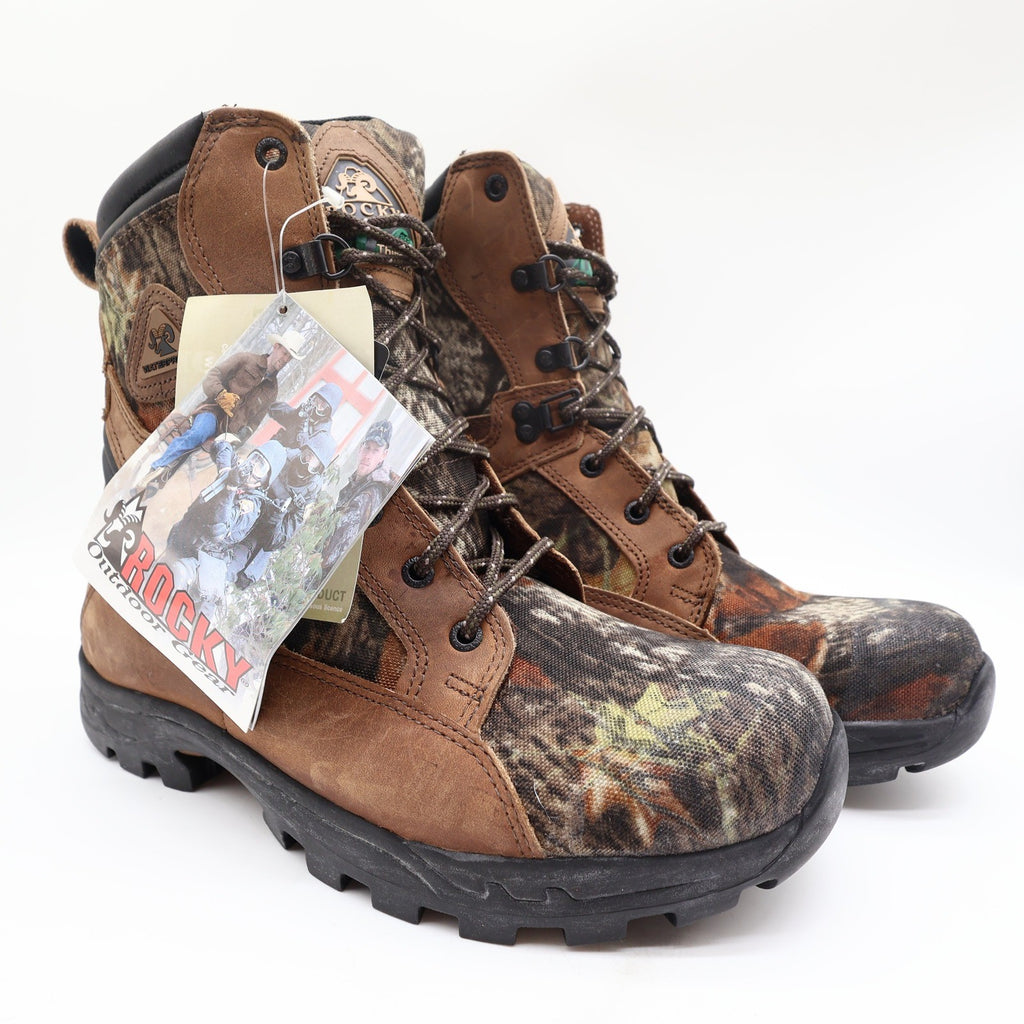 Rocky ProLight 1572 Hunting Boots Mens 9 M Brown Camo Leather Waterproof NWT - take2supply