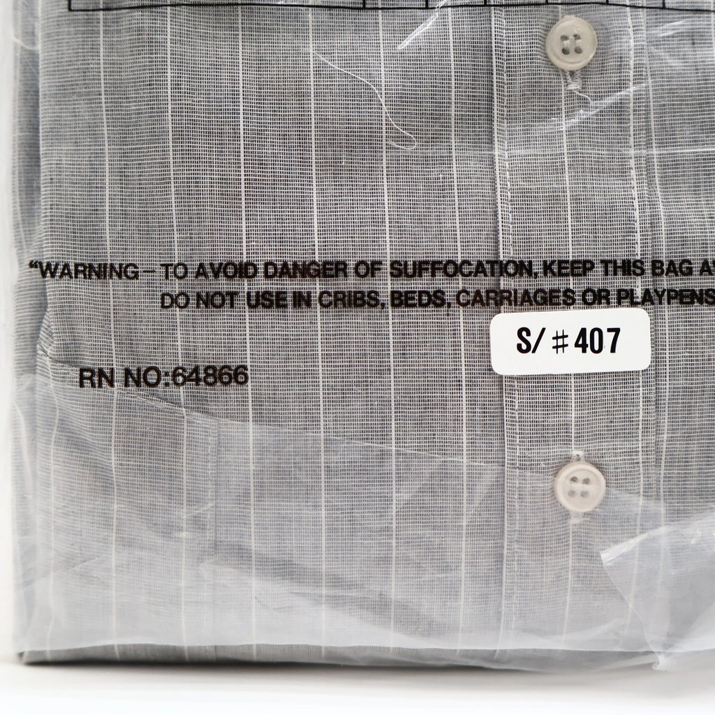 Domani Collection Dress Shirt 16.5 34/35 Gray White Collar French Cuffs New - take2supply