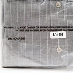 Domani Collection Dress Shirt 16.5 34/35 Gray White Collar French Cuffs New - take2supply