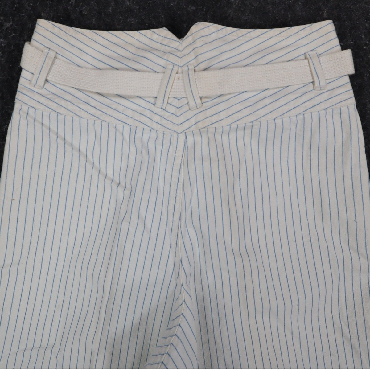 Lee Melbourne Skort Girls 12 Vintage 90s White Blue Stripe Cotton Loose Fit NWT - take2supply