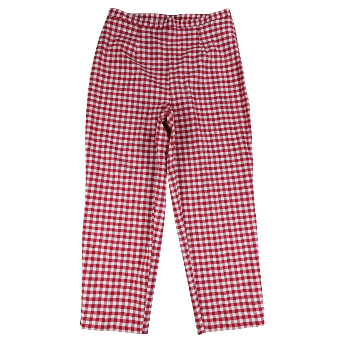 AGB Byer California Gingham Pants Womens 10 Vintage Y2K Red White Stretch Plaid - take2supply