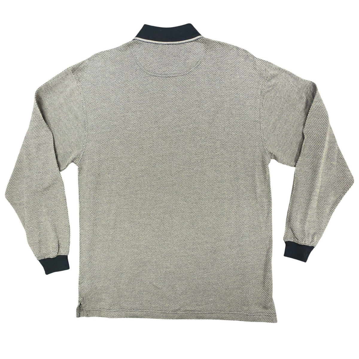 Winner Mate Vintage 90s Knit Polo Shirt Mens M Tan Black Mercerized Cotton NWT - take2supply