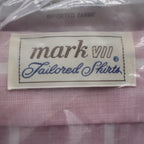 Mark VII Dress Shirt Mens 15.5 32/33 Vintage Pink Striped Contrast Collar USA - take2supply