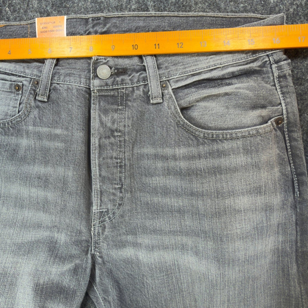 Levi's 501 Original Fit Jeans Mens 32x36 Gray Denim Straight Leg NWT C109 - take2supply