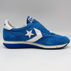 Converse Road Star Boys Size 4 Vintage 80s Blue Suede Nylon Sneakers 28694 NOS - take2supply