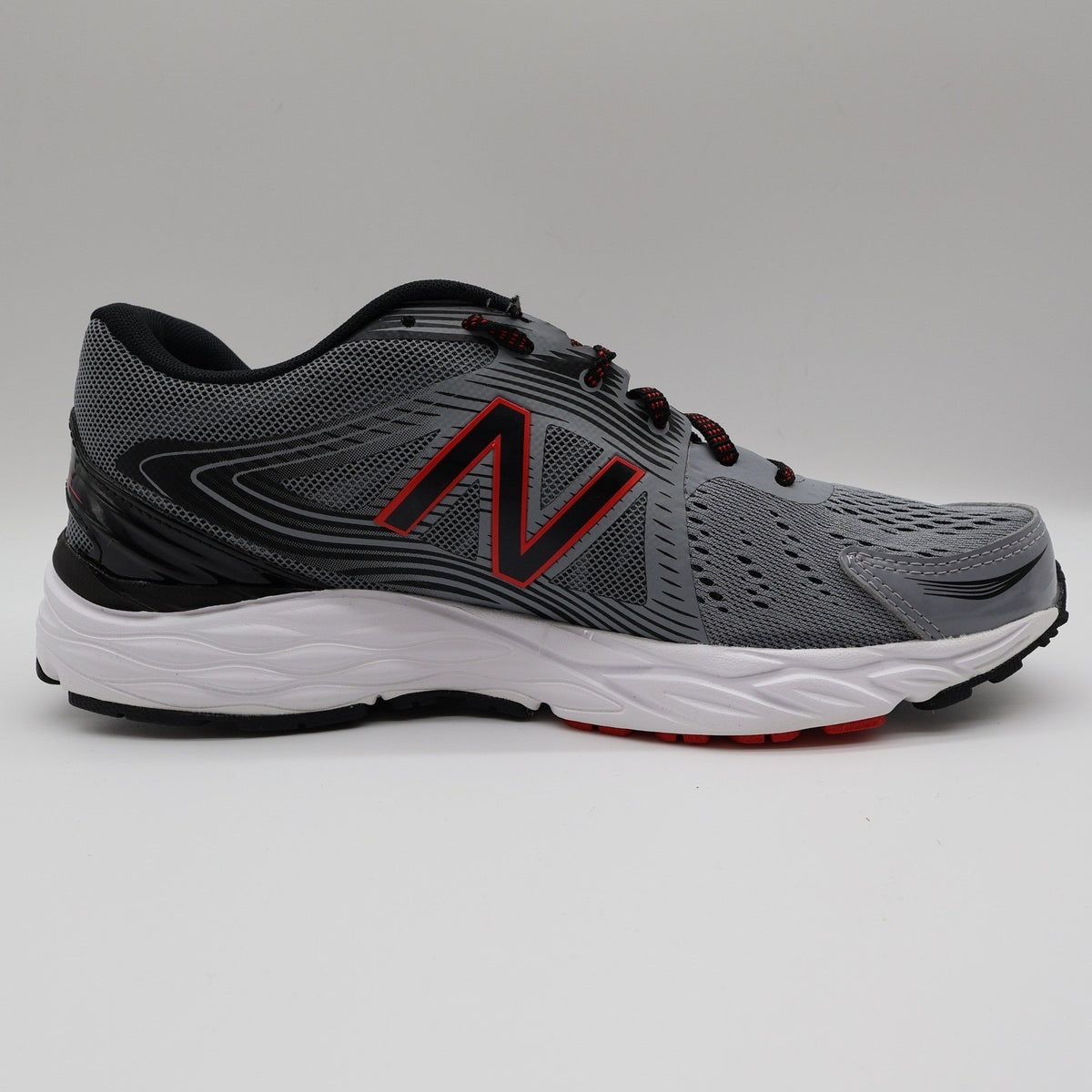 New Balance 680v4 Running Shoes Mens 10 Grey Red M680LG4 Techride ABZORB - take2supply