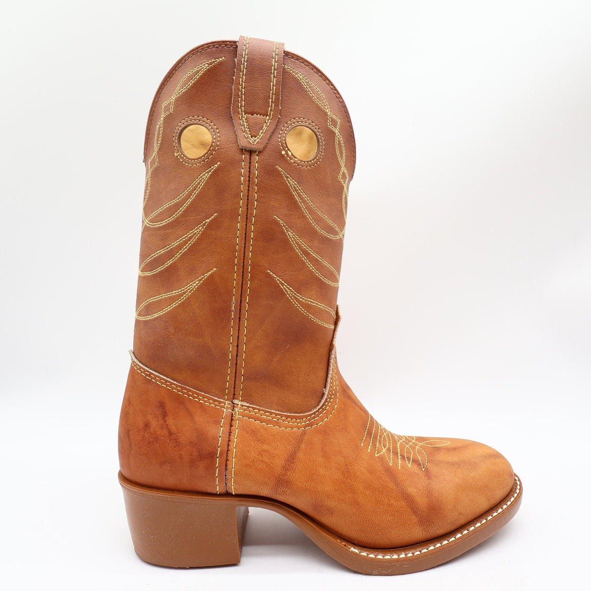 Acme Vintage Cowboy Boots Kids 3.5 D Russet Driftwood Leather New In Box - take2supply