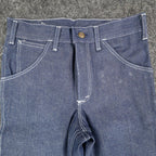 Key Jeans Vintage Womens 27 L Blue Red Embroidered Flare Jeans NWT - take2supply