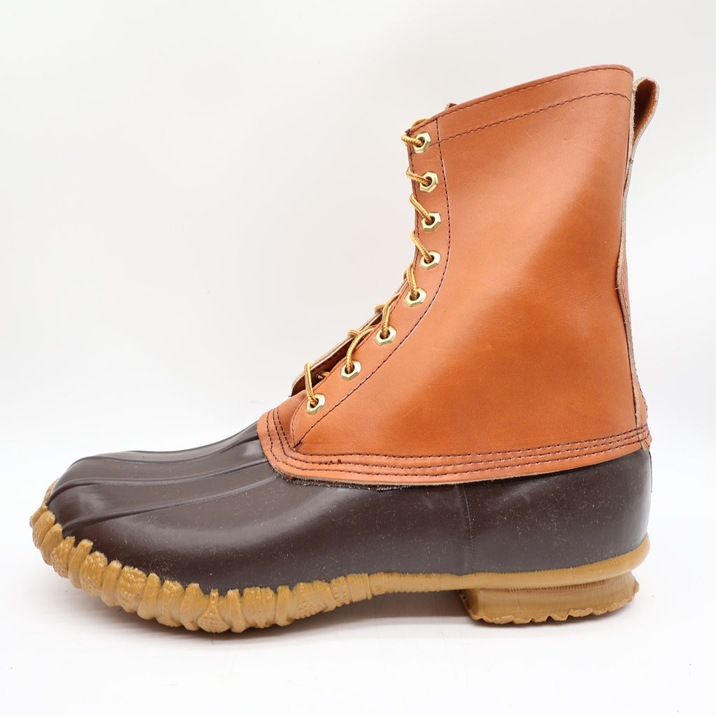 Herman Survivors Vintage 80s Hunter Duck Boots Mens 12 Brown Leather USA NEW - take2supply