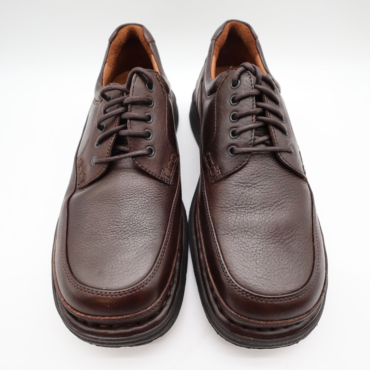 Hush Puppies Summit Persimmon Mens 9 M Brown Leather Casual Derby Shoes 14191 - take2supply