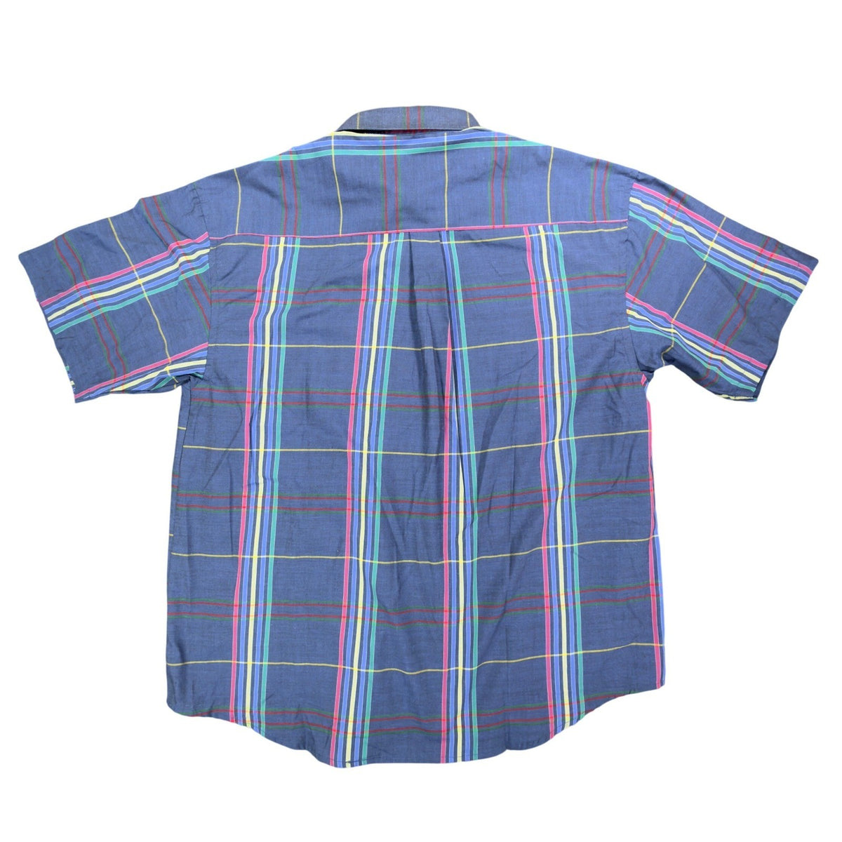Salmon River Traders 90s Plaid Shirt Mens XL Blue Cotton Blend New C446 - take2supply