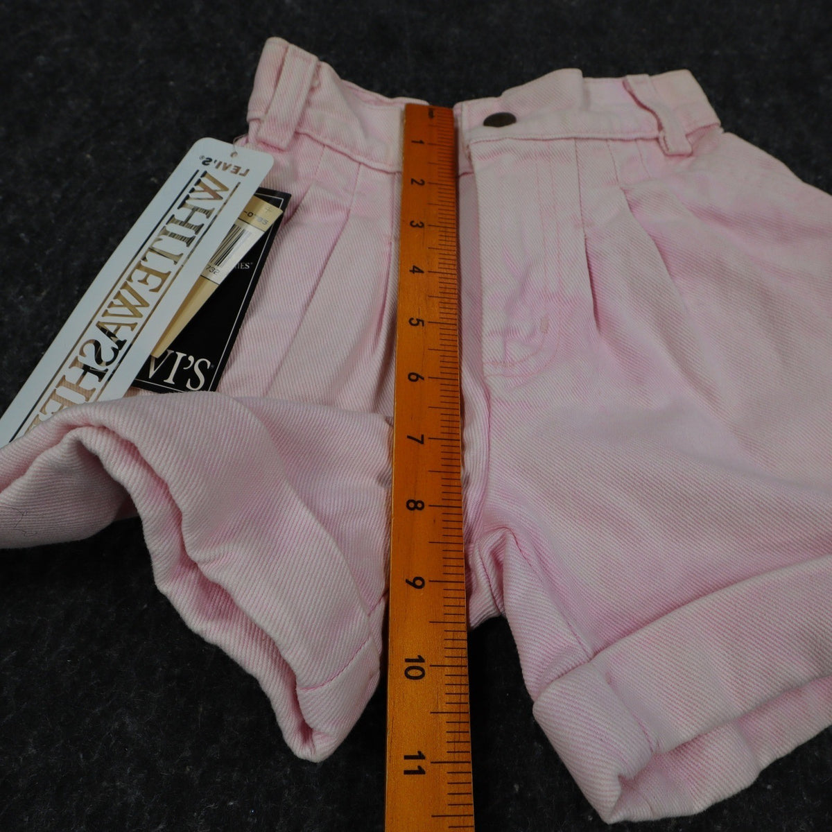 Levi's Denim Shorts Toddler 2T Vintage 90s Pink Cotton Pleated 900 Series USA - take2supply