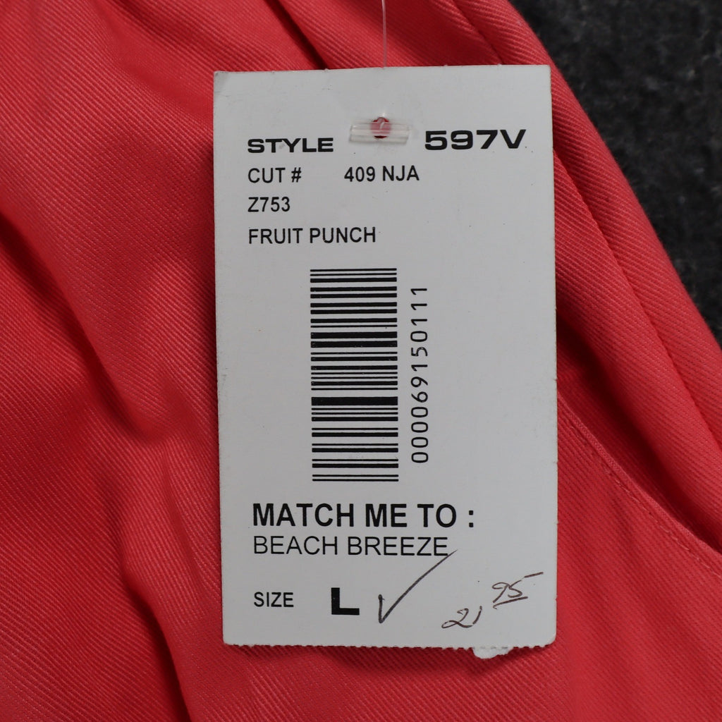 Southern Lady Capri Pants Womens Large Fruit Punch Coral Pull On NWT Deadstock - take2supply