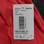 Southern Lady Capri Pants Womens Large Fruit Punch Coral Pull On NWT Deadstock - take2supply