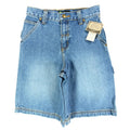 John Deere Y2K Carpenter Shorts Girls 10 Blue Stone Wash Denim NWT - take2supply