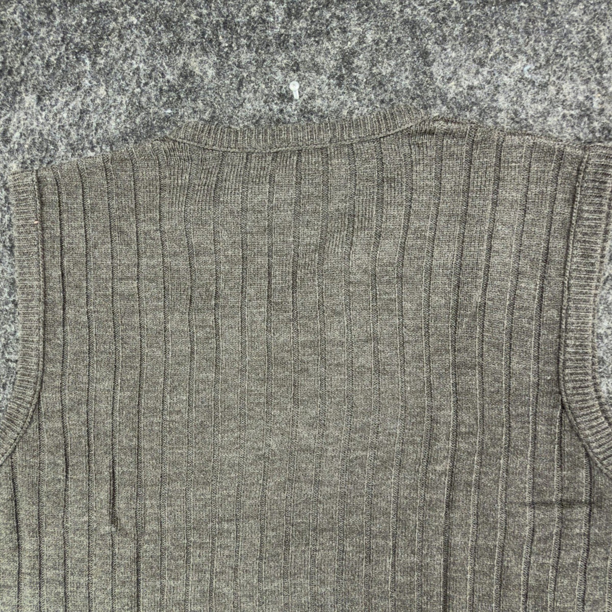 D'Avila Sweater Vest Mens XXL Gray Ribbed V-Neck Acrylic NWT C530 - take2supply