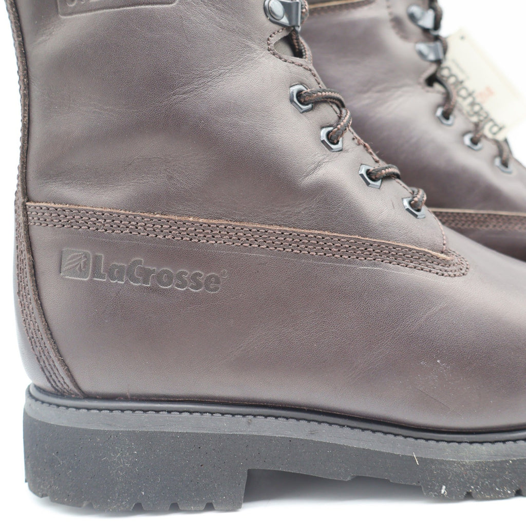 LaCrosse Caribou II Boots Mens 9 Vintage Brown Leather Steel Toe Thinsulate USA - take2supply