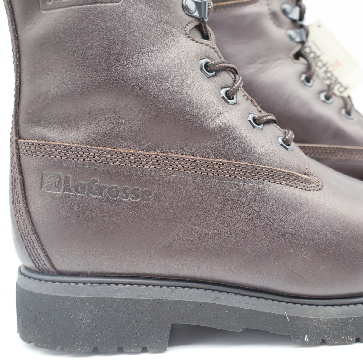 LaCrosse Caribou II Boots Mens 9 Vintage Brown Leather Steel Toe Thinsulate USA - take2supply